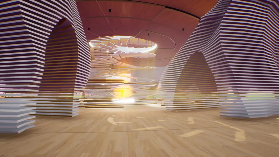 A digital pavilion of arches